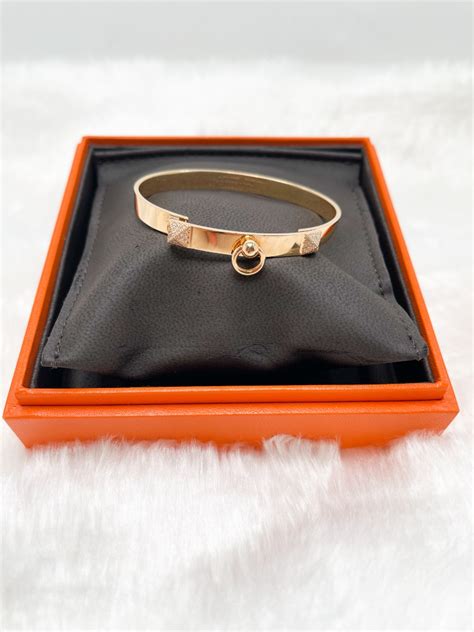 hermes cdc rose gold bracelet|hermes click clack bracelets.